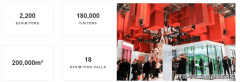 20参展商以及来自世界各地的跨越18万名专业不雅